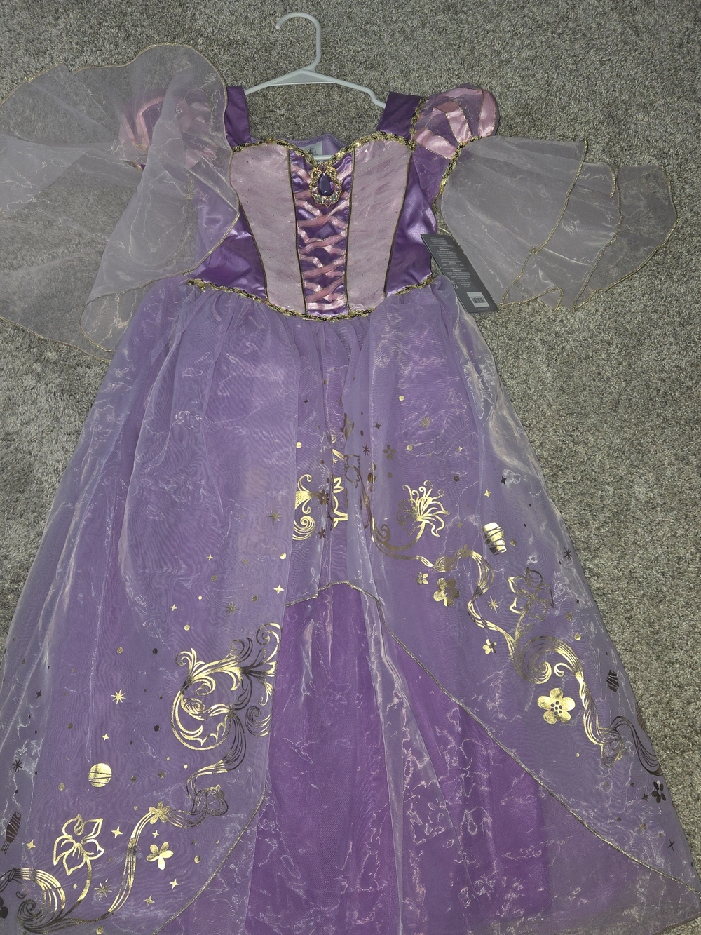 Disney Purple Princess Dress with Gold Accents. New With Tags.